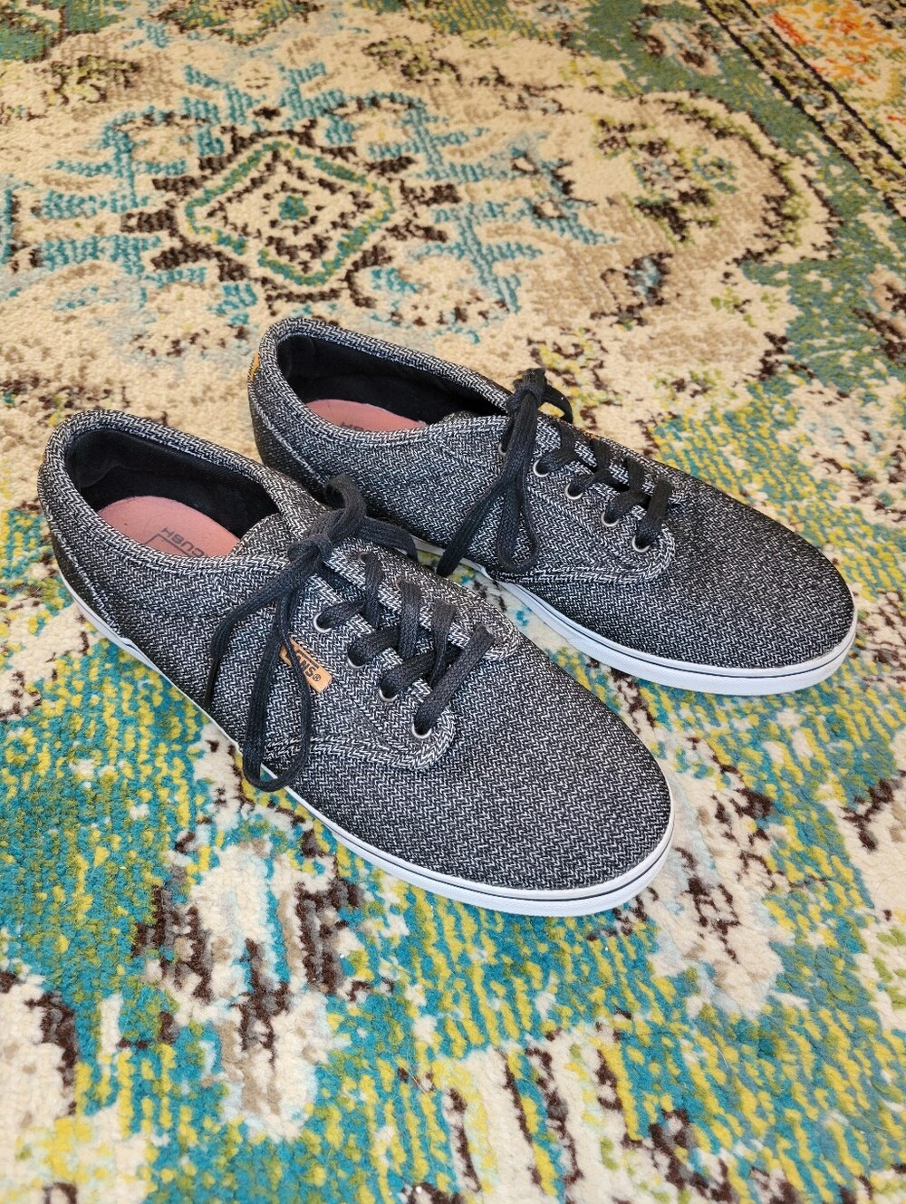 Vans Atwood Low‎ DX Grey Tweed Lace Up Sneakers, Size US Womens 9.5